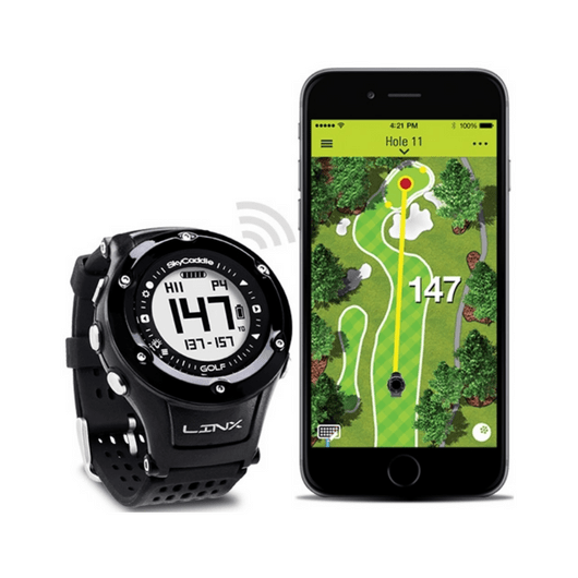 SkyCaddie LinxVue GPS Golf Watch Golf Rangefinder SkyCaddie Black 