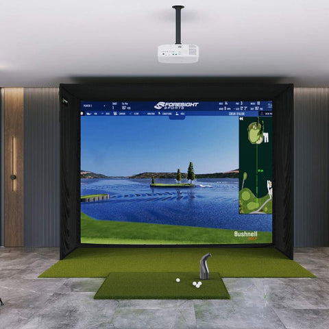 Bushnell Launch Pro SIG12 Golf Simulator Package Golf Simulator Bushnell Golf Fairway Series 5' x 5' 
