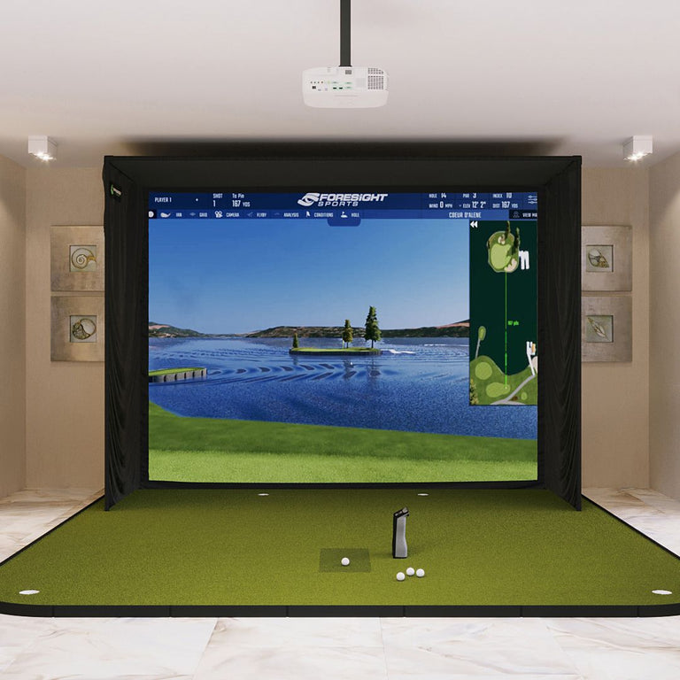 Foresight Sports GCQuad SIG12 Golf Simulator Golf Simulator Foresight Sports SIG12 Golf Simulator Flooring None 