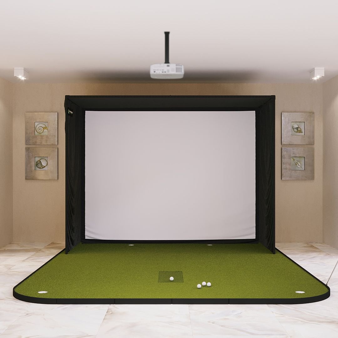 SIG10 Golf Simulator Studio - Complete Package Golf Simulator Screen Shop Indoor Golf SIG10 Golf Simulator Flooring 