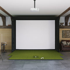 SIG12 Golf Simulator Studio - Complete Package Golf Simulator Screen Shop Indoor Golf SIGPRO 4' x 10' 