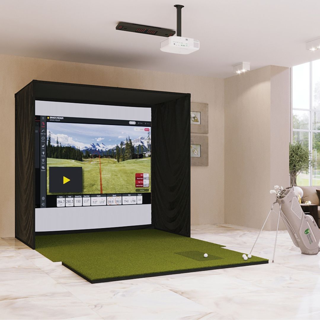 Uneekor EYE XO SIG8 golf simulator package